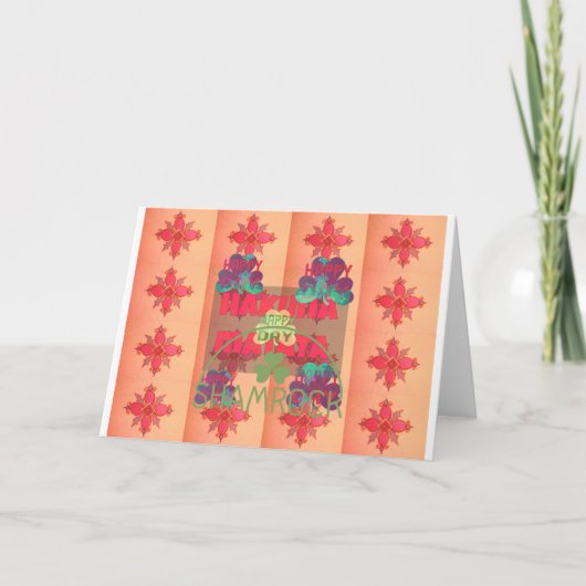 Blijf Gezegend Prettige St. Patrick's Dag Hakuna M Kaart (Voorkant)