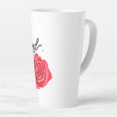 Blijf gezegende koffie-mok latte mok (Rechterhoek)