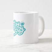 Blijf Gezellig Herfst Winter Quote Grote Koffiekop (Voorkant rechts)