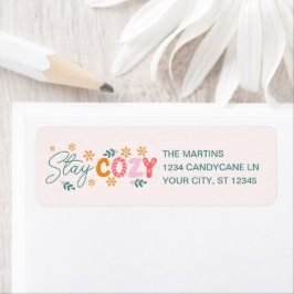 Blijf gezellig kerstvakantie etiket