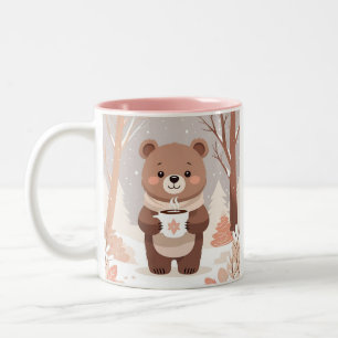Blijf Gezellig Minimal Beer & Hot Cocoa Tweekleurige Koffiemok