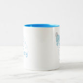 Blijf gezellig "winter" tweekleurige koffiemok (Center)