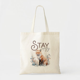 Blijf gezellig Woodland Fox Christmas Tote Bag