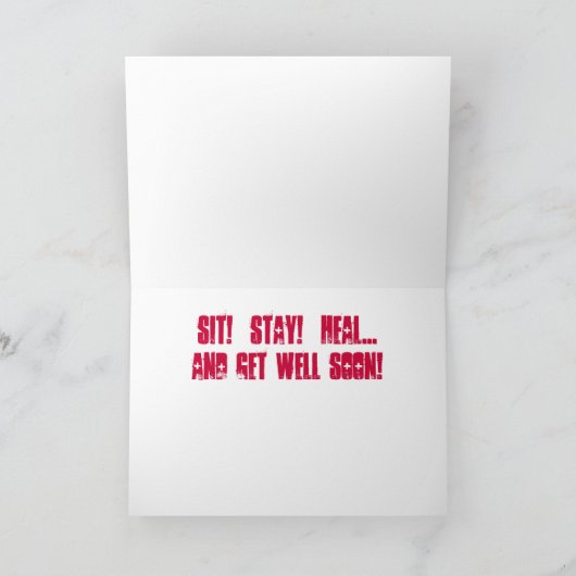 Blijf gezond en word snel beter! kaart (Binnen)