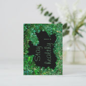 Blijf gezond met de groene Ivy Briefkaart (Staand voorkant)