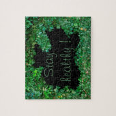 Blijf gezond met groene Klimop Legpuzzel (Verticaal)