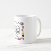 Blijf gezond motivatie ontwerp koffiemok (Voorkant rechts)