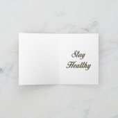 Blijf gezond van de zon en vitamine D-wenskaart Bedankkaart (Binnen)