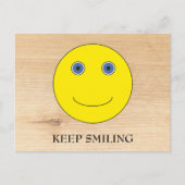 Blijf glimlachen briefkaart (Voorkant)