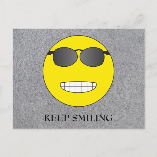 Blijf glimlachen briefkaart (Voorkant)