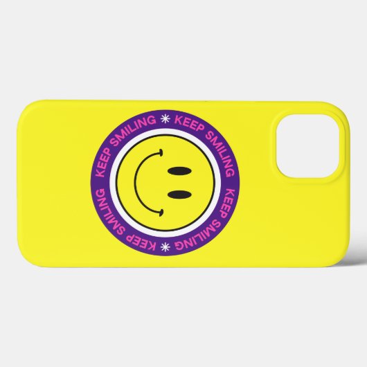 Blijf glimlachen Case-Mate iPhone case (Achterkant (horizontaal))