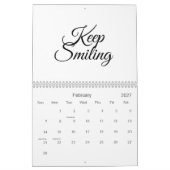 Blijf glimlachen, doe alsof het niet maandag is  kalender (Feb 2027)