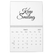 Blijf glimlachen, doe alsof het niet maandag is kalender (Mar 2027)