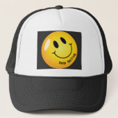 Blijf glimlachen Emoji Mooie Elegant Knap-Pet Trucker Pet (Voorkant)