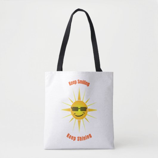 Blijf glimlachen en blijf de Canvas tas van het Li (Voorkant)