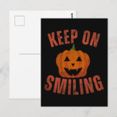 Blijf glimlachen HALLOWEEN GESCHENK Briefkaart (Voorkant / Achterkant)