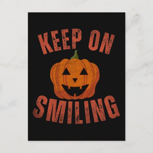 Blijf glimlachen HALLOWEEN GESCHENK Briefkaart (Voorkant)