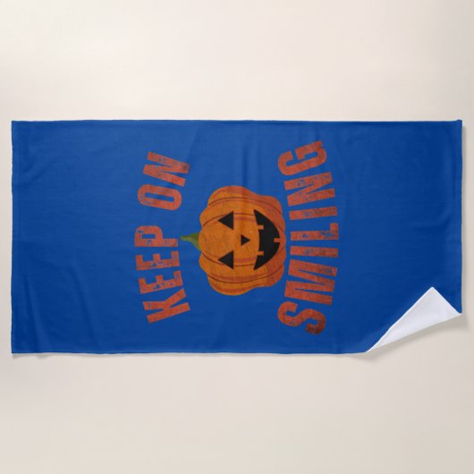 Blijf glimlachen HALLOWEEN GIFT Strandlaken (Voorkant)