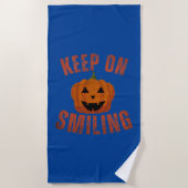 Blijf glimlachen HALLOWEEN GIFT Strandlaken (Voorkant)