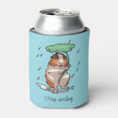 Blijf glimlachen Happy Guinea Pig Genieten van de Blikjeskoeler (Blikje Voorkant)