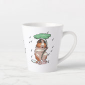 Blijf glimlachen Happy Guinea Pig Genieten van de Latte Mok (Rechts)