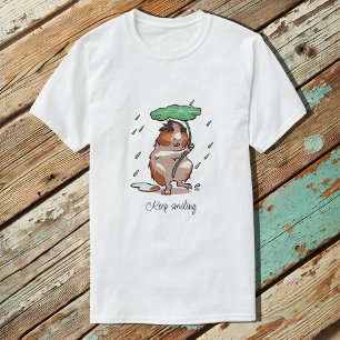 Blijf glimlachen Happy Guinea Pig Genieten van de  T-shirt