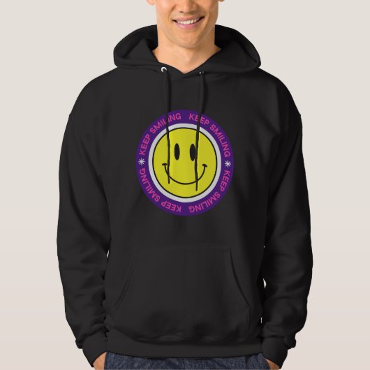 Blijf glimlachen hoodie (Voorkant)