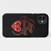 Blijf glimlachen Inspirerende iPhone Hoes (Achterkant (horizontaal))