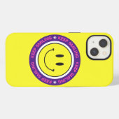 Blijf glimlachen iPhone hoesje (Achterkant horizontaal)