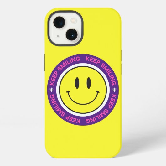 Blijf glimlachen iPhone hoesje (Achterkant)