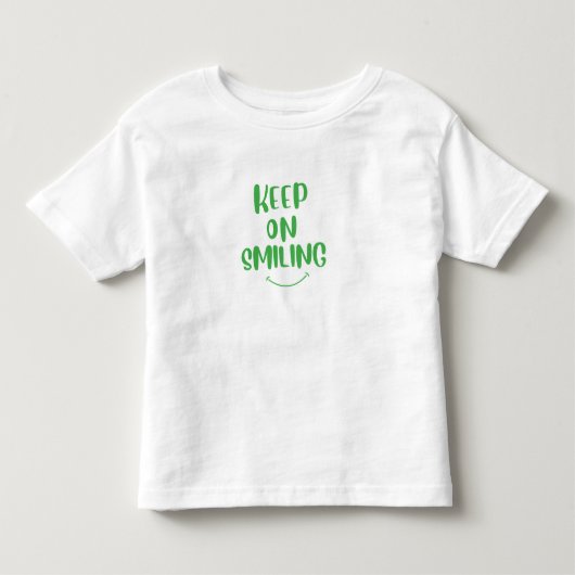 Blijf glimlachen kinder shirts (Voorkant)