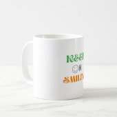 Blijf glimlachen koffiemok (Voorkant links)