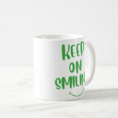Blijf glimlachen koffiemok (Voorkant rechts)
