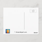 Blijf glimlachen met Art Briefkaart (Achterkant)