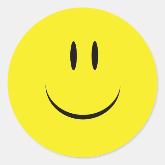 Blijf glimlachen met een goede gezondheid ronde sticker (Voorkant)