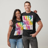 Blijf glimlachen op t-shirt (Unisex)