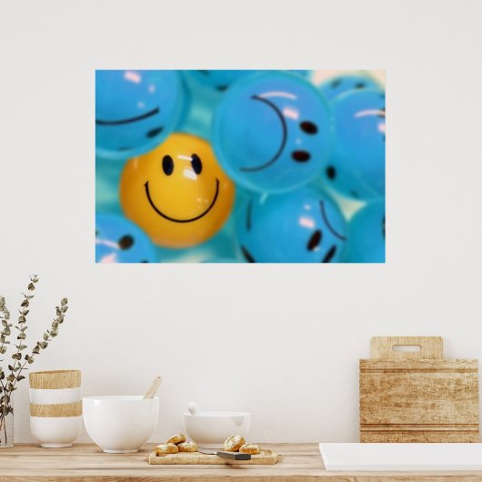 Blijf glimlachen poster (Keuken)