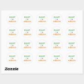 Blijf glimlachen ronde sticker (Vel)