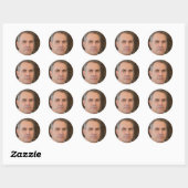 Blijf glimlachen ronde sticker (Vel)