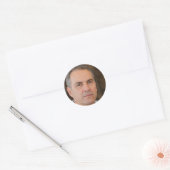 Blijf glimlachen ronde sticker (Envelop)