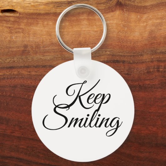 Blijf glimlachen sleutelhanger (Voorkant)