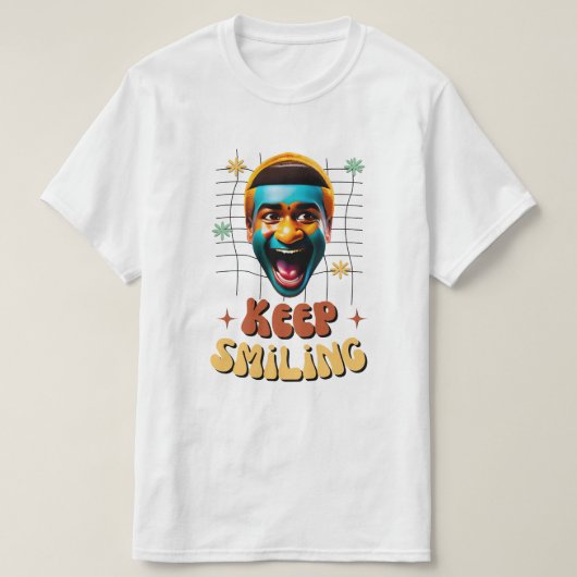 Blijf glimlachen t-shirt (Design voorkant)