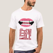 blijf glimlachen t-shirt (Voorkant)