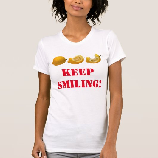 Blijf glimlachen t-shirt (Voorkant)