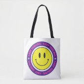 Blijf glimlachen tote bag (Voorkant)