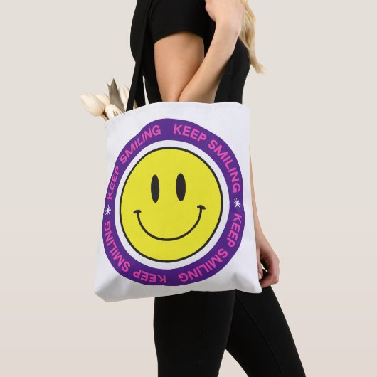 Blijf glimlachen tote bag (Dichtbij)