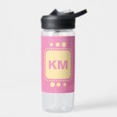 Blijf glimlachen voeg initialen roze gele CamelBak Waterfles (Links)