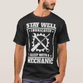 Blijf goed gesmeerd slapen met een mechanische mec t-shirt (Voorkant)