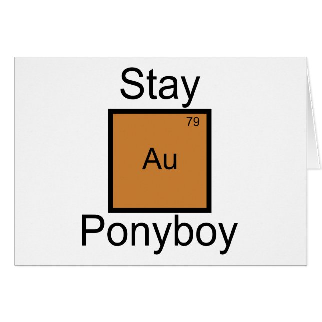 Blijf Gold Ponyboy Element Pun (Voorkant Horizontaal)