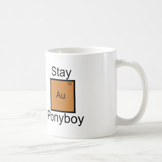 Blijf Gold Ponyboy Element Pun Koffiemok (Rechts)